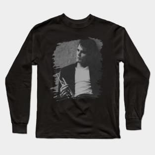 Chet baker // Retro Poster Long Sleeve T-Shirt